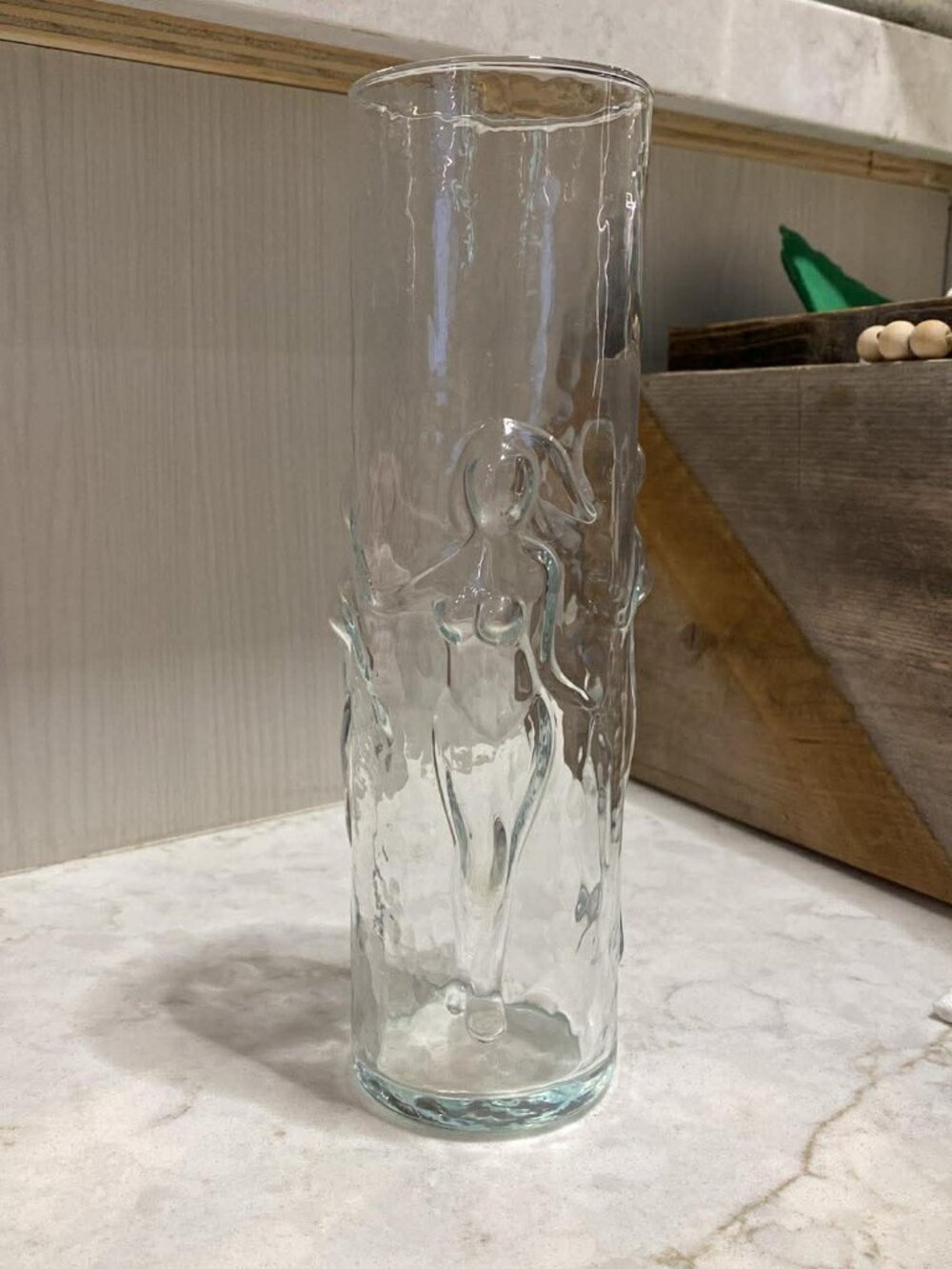 Rare Vintage Libbey "La Femme" Dancing Nudes Art Glass